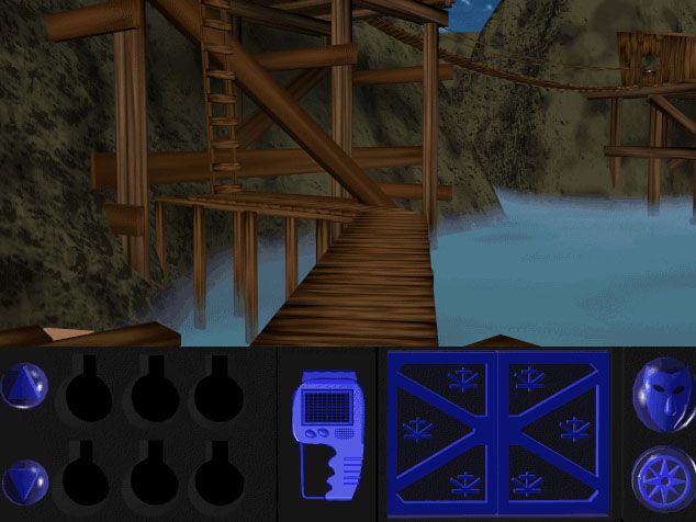 Urânio 235 (Windows 16-bit) screenshot: Bridge of the village.