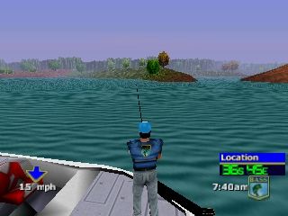 BassMasters 2000 (Nintendo 64) screenshot: Fishing on Tournament mode