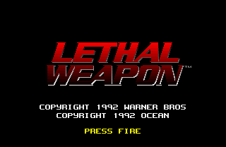 Lethal Weapon (Amiga) screenshot: Title screen