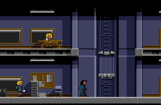 Lethal Weapon (Amiga) screenshot: Begin the game at the police station