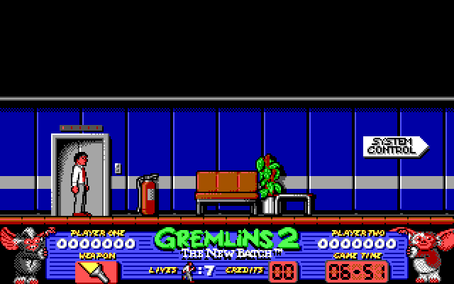 Gremlins 2: The New Batch (DOS) screenshot: Start of the game