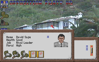 Central Intelligence (DOS) screenshot: The opposition leader
