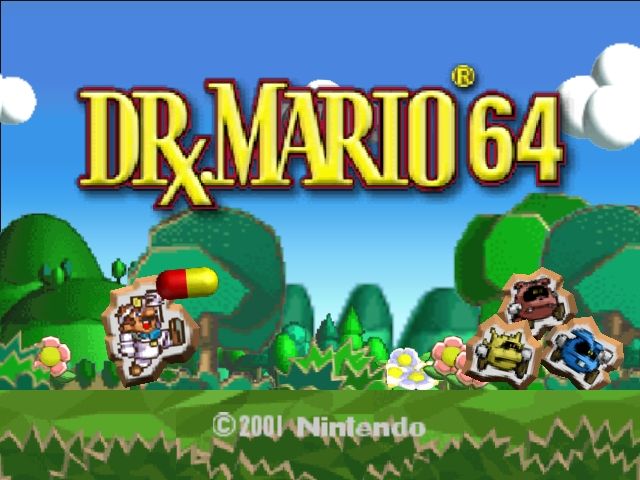 Dr. Mario 64 (Nintendo 64) screenshot: Title screen
