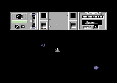 Bosconian '87 (Commodore 64) screenshot: Your ship