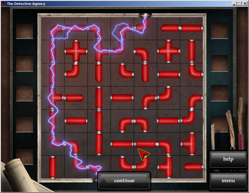 Detective Agency (Windows) screenshot: Pipe puzzle