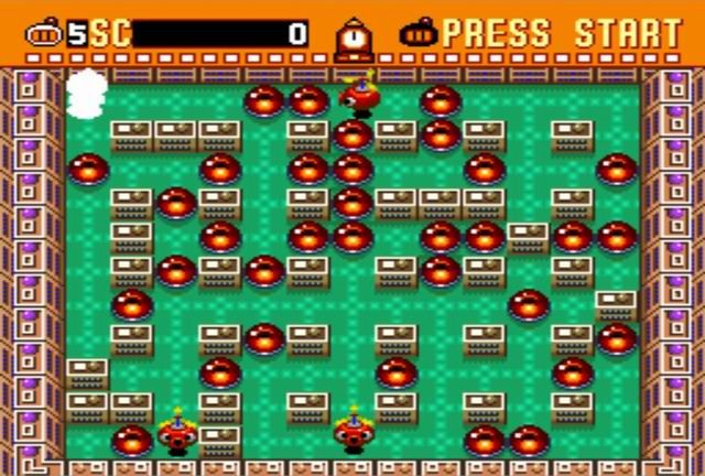 Super Bomberman (SNES) screenshot: Level 1-1