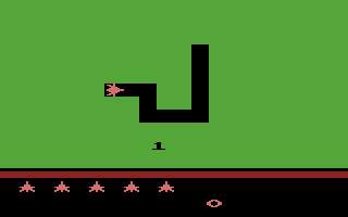 Vanguard (Atari 2600) screenshot: A map of the tunnel