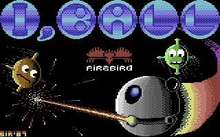 I, Ball (Commodore 64) screenshot: Title screen