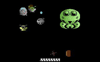 I, Ball (Commodore 64) screenshot: Strange background