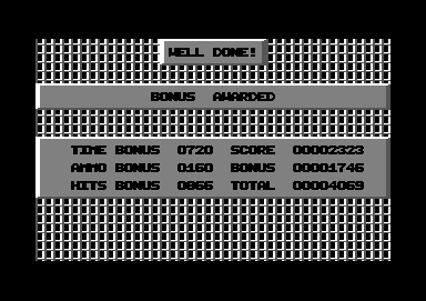 W.A.R (Commodore 64) screenshot: System successfully disabled