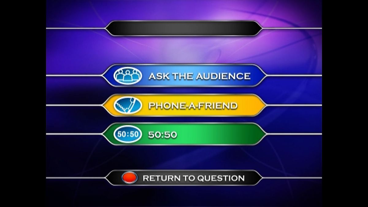 Screenshot of Who Wants to Be a Millionaire?: 6th Edition (DVD Player ...