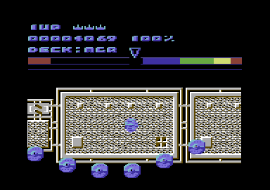 W.A.R (Commodore 64) screenshot: The next cylinder