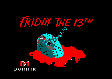 Friday the 13th (Amstrad CPC) screenshot: Title screen