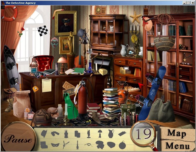 Detective Agency (Windows) screenshot: Searching through Greta's room for clues