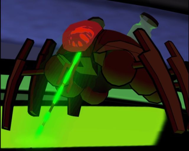 Ben 10: Protector of Earth (PlayStation 2) screenshot: The game starts with an animated introduction.<br>Ben is asleep and this miniature insect sucks the power from his device. Later Ben finds his powers are limited