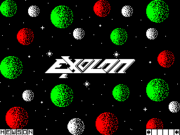 Exolon (Amstrad CPC) screenshot: Title Screen