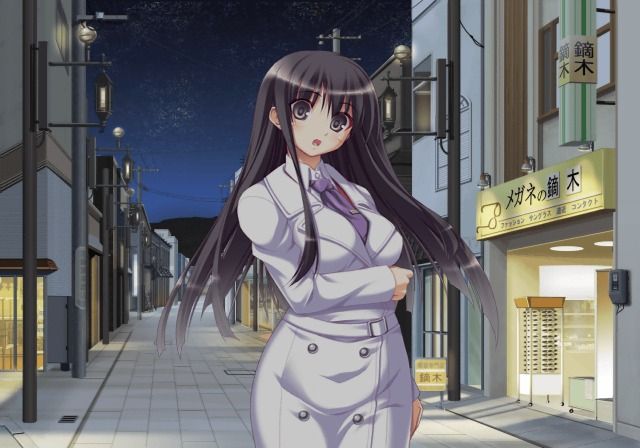 Yumemishi (PlayStation 2) screenshot: Walking the town at night
