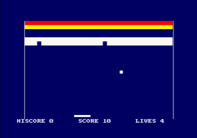Bustout! (Amstrad CPC) screenshot: Let the the game begin.