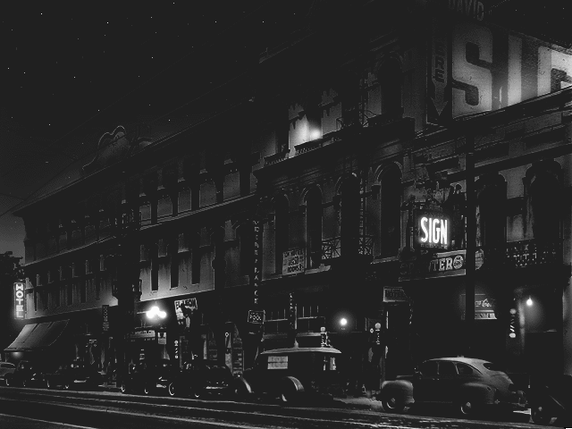 Noir: A Shadowy Thriller (Windows 3.x) screenshot: Parking lot