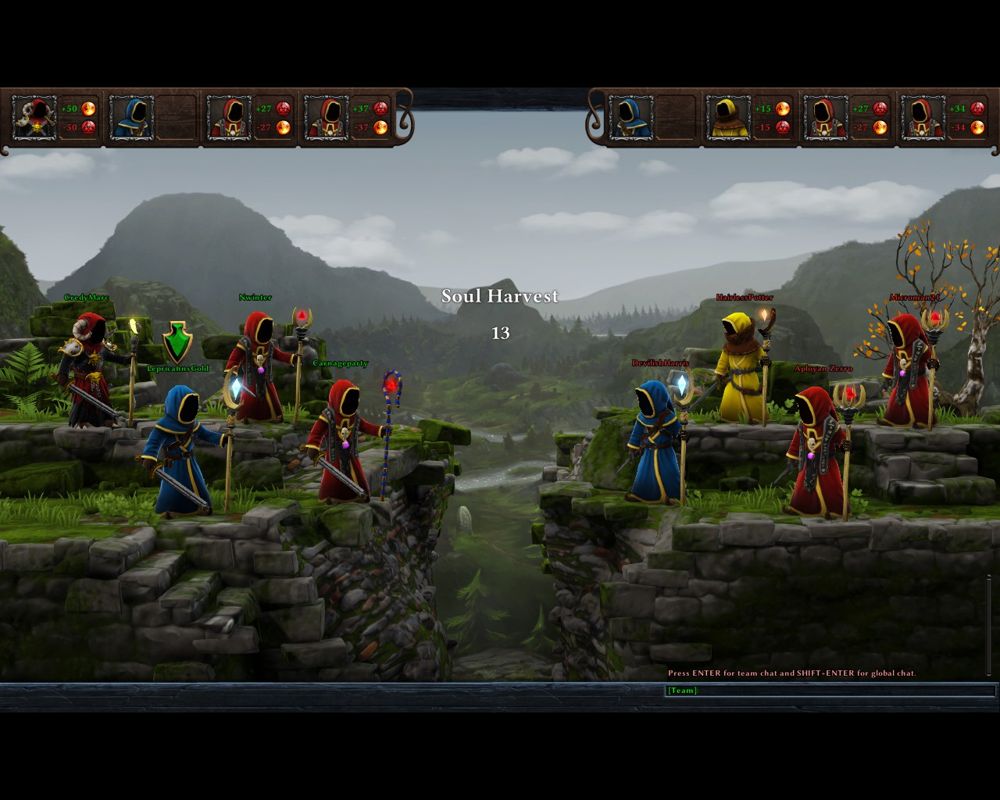 Magicka: Wizard Wars (Windows) screenshot: Ready to start a round of Soul Harvest