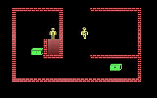 Castle Wolfenstein (DOS) screenshot: Single nazi to kill