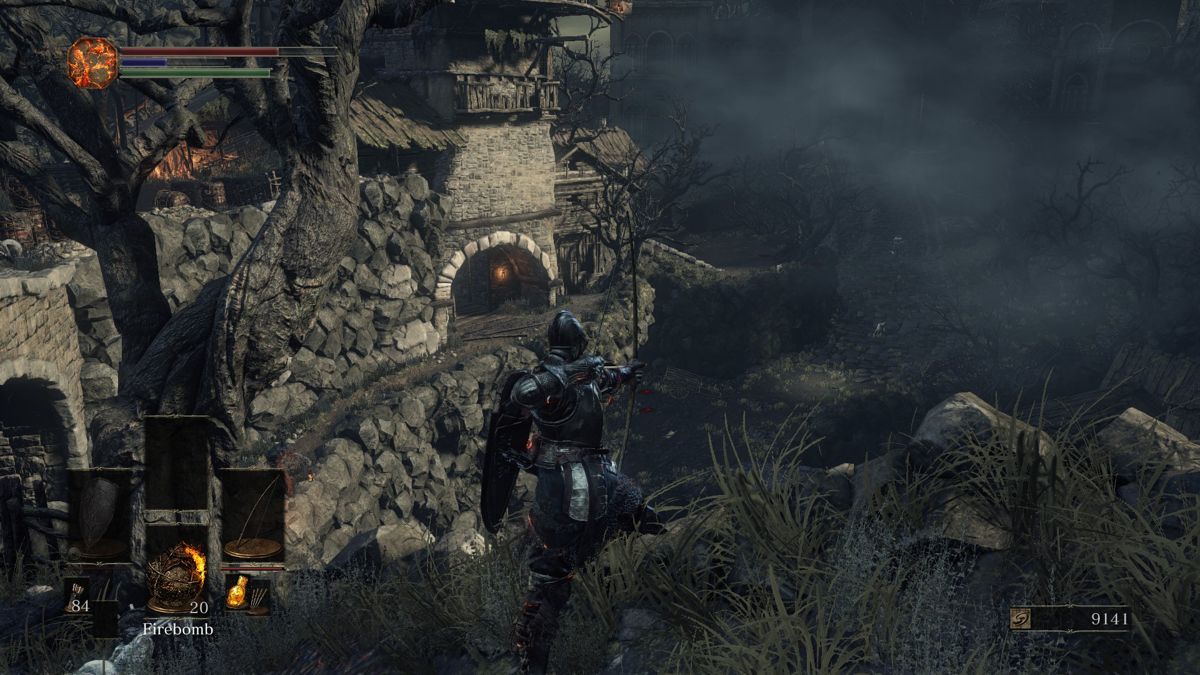 Dark Souls III (Windows) screenshot: Shooting arrows is faster than in the previous games.