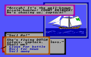 Sid Meier's Pirates! (PC Booter) screenshot: A pirate hunter!