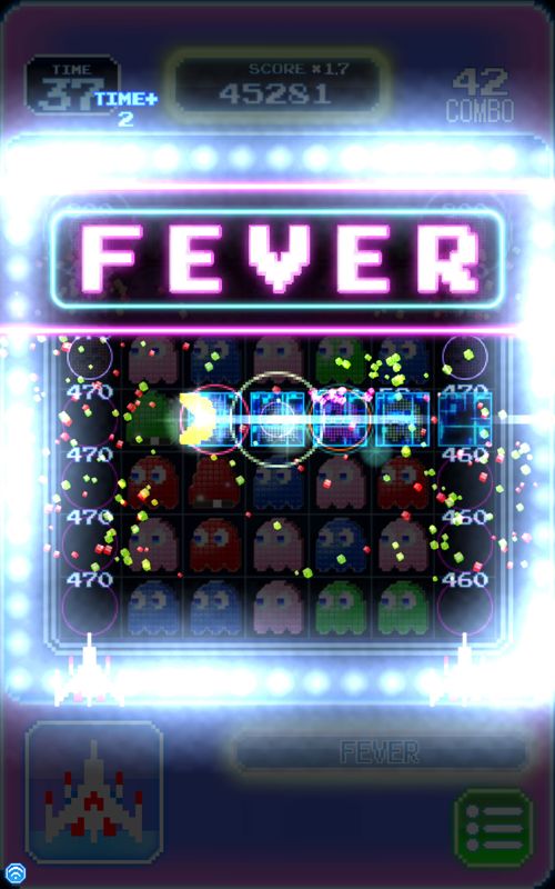 Pac-Man: Puzzle Tour (Android) screenshot: Fever mode active