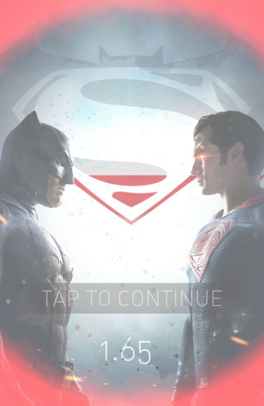 Batman v Superman: Who Will Win (Android) screenshot: Only 1.5 second left to complete the symbol.