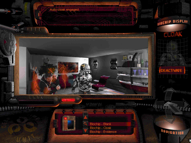 The Journeyman Project 2: Buried in Time (Windows 3.x) screenshot: Game start