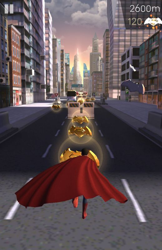 Batman v Superman: Who Will Win (Android) screenshot: Playing as Superman.
