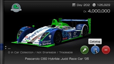 Gran Turismo (PSP) screenshot: Formula-class cars are here as well, but they cost a ton of credits