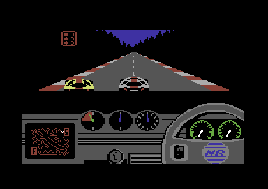 Night Racer (Commodore 64) screenshot: Next race