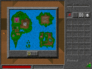 Joyous Rebel (DOS) screenshot: World map