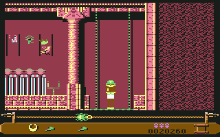 Eye of Horus (Commodore 64) screenshot: Another section of the maze