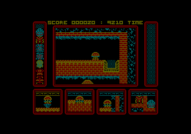One Man and His Droid (Amstrad CPC) screenshot: The teleporter.