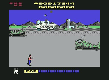 Cabal (Commodore 64) screenshot: Boss