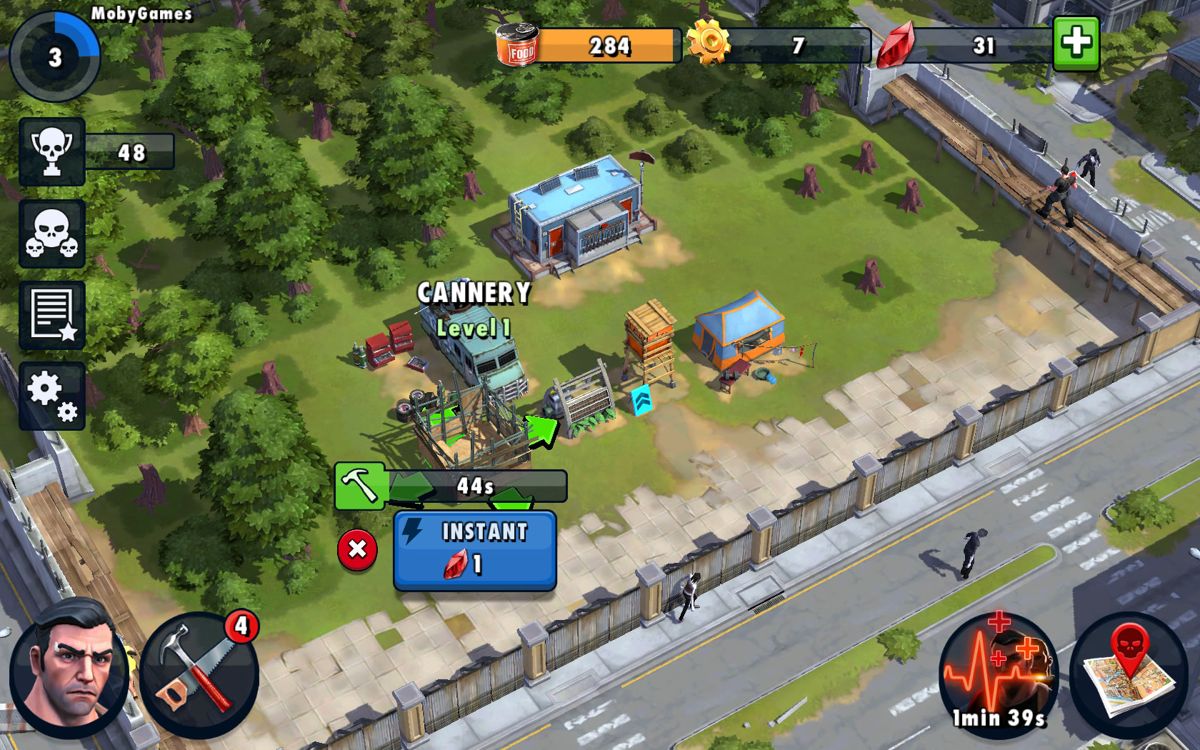 Zombie Anarchy (Windows Apps) screenshot: The base camp