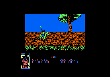 Dynasty Wars (Amstrad CPC) screenshot: Starting out.