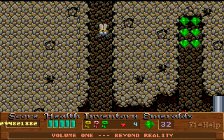 Xargon (DOS) screenshot: I've turned into a bee!