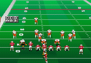 College Football USA 96 (Genesis) screenshot: Instant replay