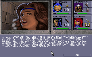 Eye of the Beholder II: The Legend of Darkmoon (DOS) screenshot: Uh-oh... I smell a sidequest!