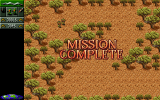 Cannon Fodder 2 (DOS) screenshot: Mission Complete