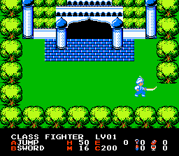 The Magic of Scheherazade (NES) screenshot: Leaving the town