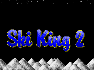 Ski King 2 (DOS) screenshot: Title screen