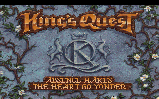 King's Quest V: Absence Makes the Heart Go Yonder! (DOS) screenshot: Title screen (MCGA/VGA)