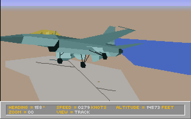 Falcon 3.0 (DOS) screenshot: Gear down.