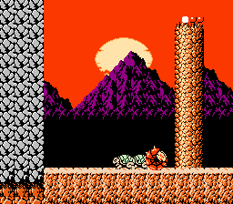 Rygar (NES) screenshot: Monsters attack without warning. Guess it wasn't a good start...