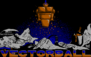 Vectorball (DOS) screenshot: Title Screen