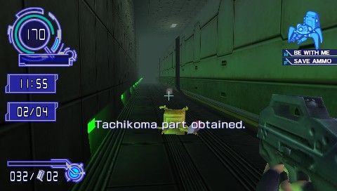 Ghost in the Shell: Stand Alone Complex (PSP) screenshot: You obtain new parts for Tachicoma by finding and destroying these small robots